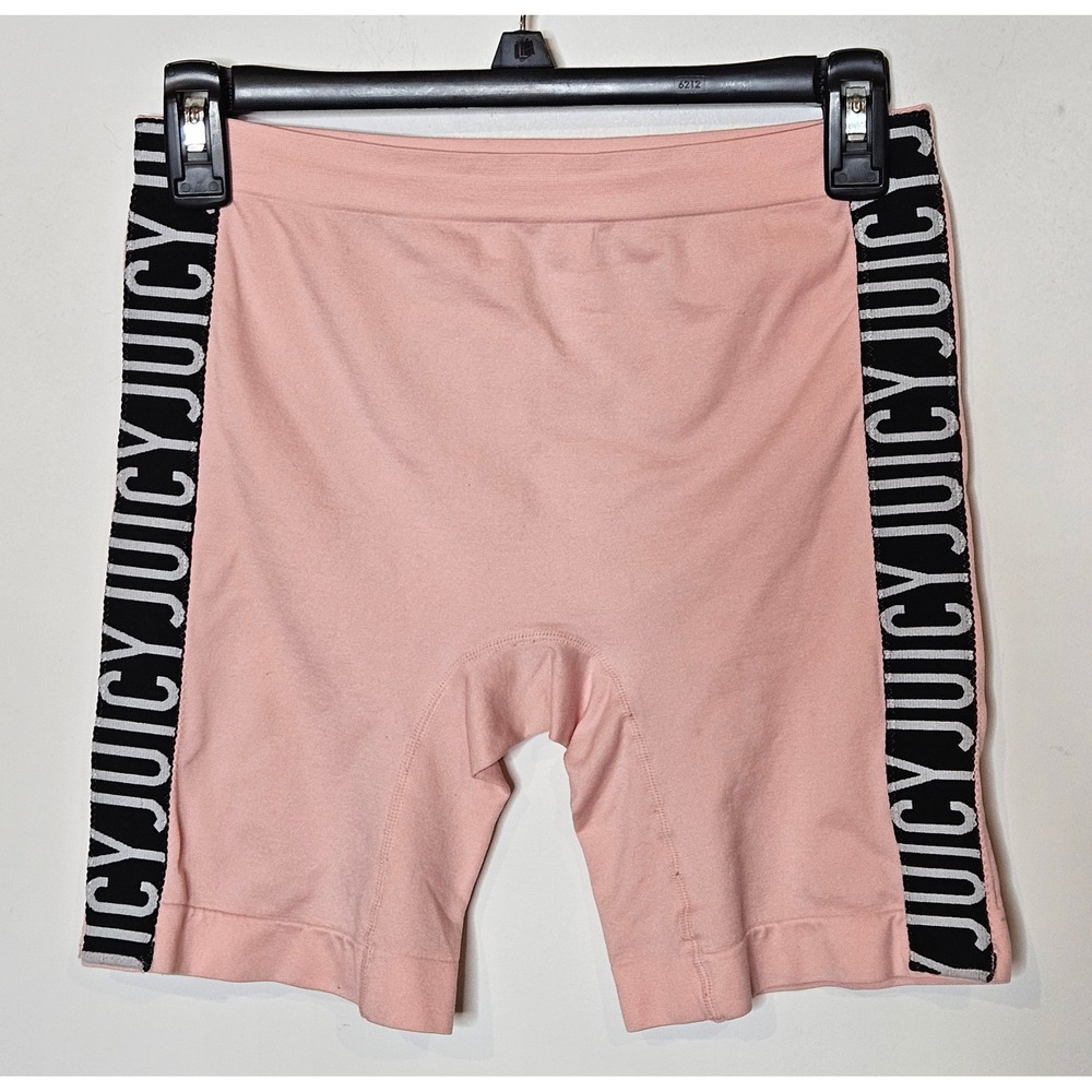 Juicy Couture Intimates Logo Womens L Pink‎ Biker Short Active Athleisure Y2K